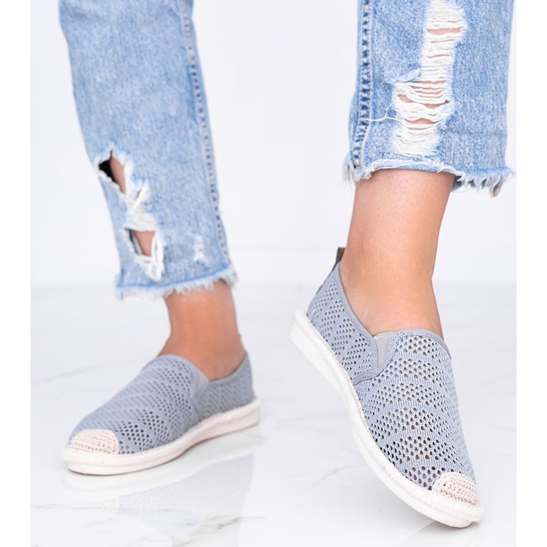Tropical Sun gray lace espadrilles grey 1 Tropical Sun gray lace espadrilles grey 1