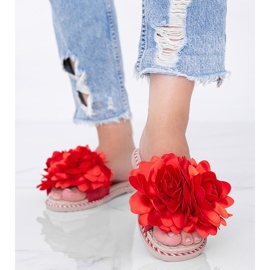 Dain women's red slippers 1