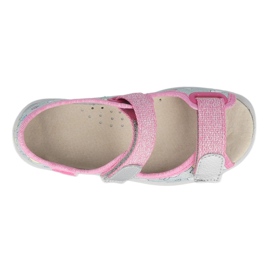 Befado sandal for girls 869x154 pink silver grey 2