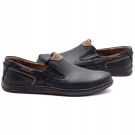 Polbut Men's shoes loafers 09 black brown 3