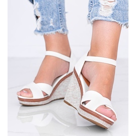 White wedge sandals Marcy 1
