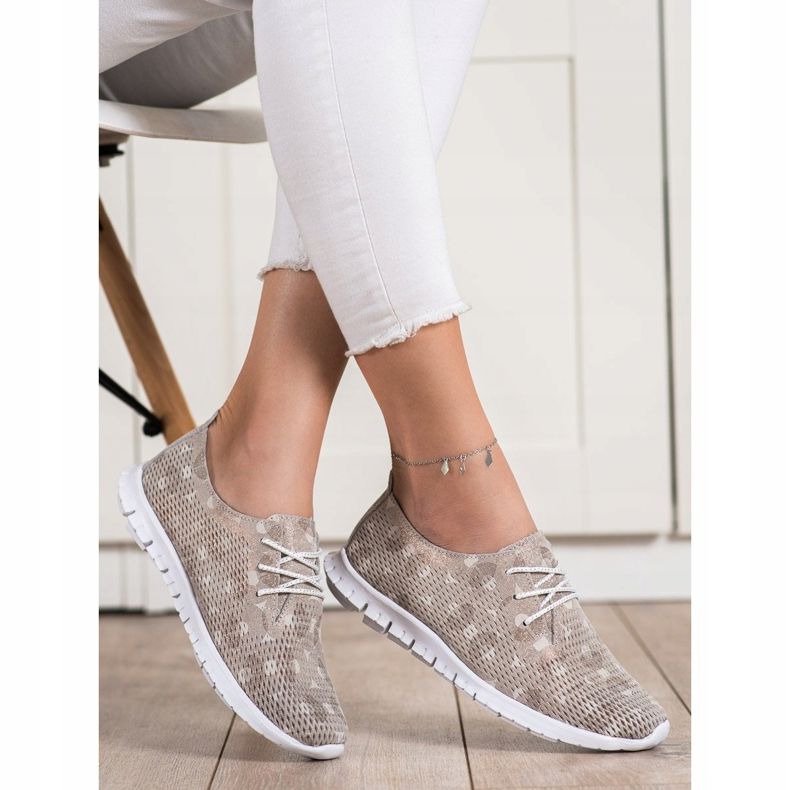 Goodin Light Leather Shoes beige brown 1