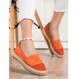 Bestelle Orange Suede Espadrilles 1
