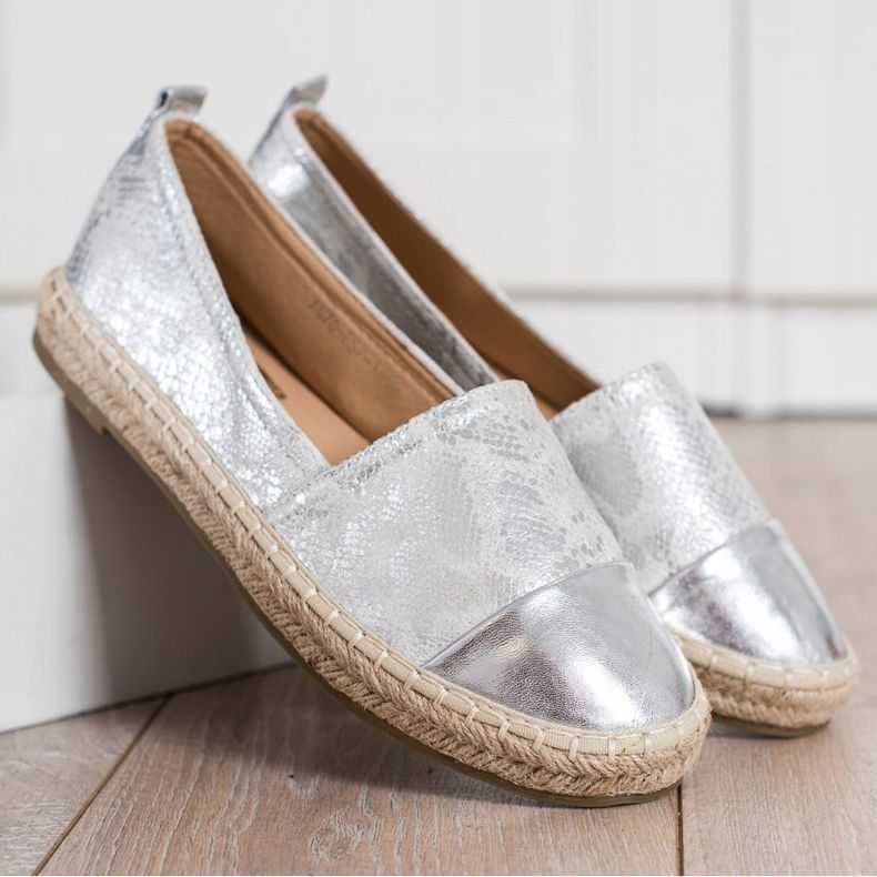 Bestelle Shiny Espadrilles With Eco Leather grey 2