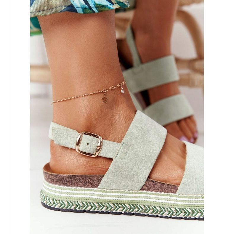 Suede Sandals On The Green Olimpia Platform 1