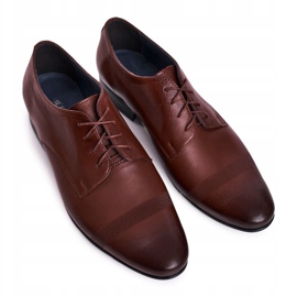Bednarek Polish Shoes Men's Leather Slippers Bednarek 804 Dark Brown 4
