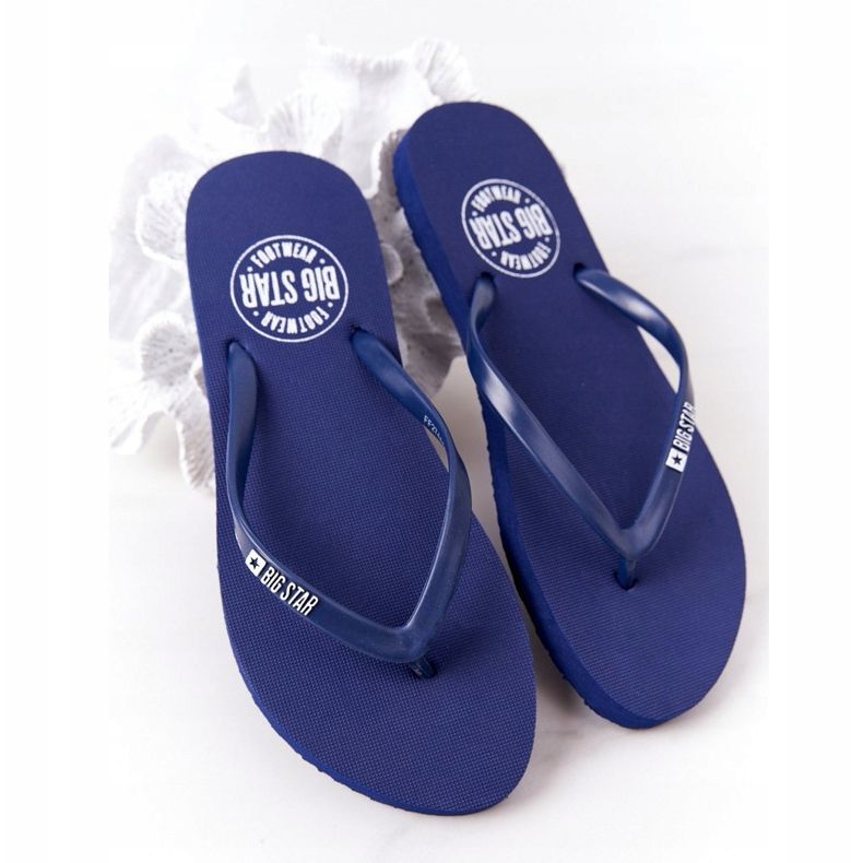 Women's flip-flops Big Star FF274A614 Navy blue 2