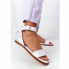 Leather Sandals Big Star HH274722 White 1