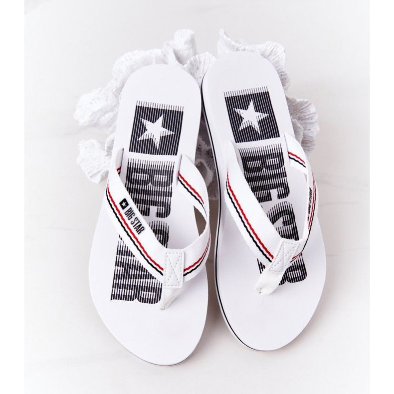 Women's Flip-flops Big Star HH274A062 White 1