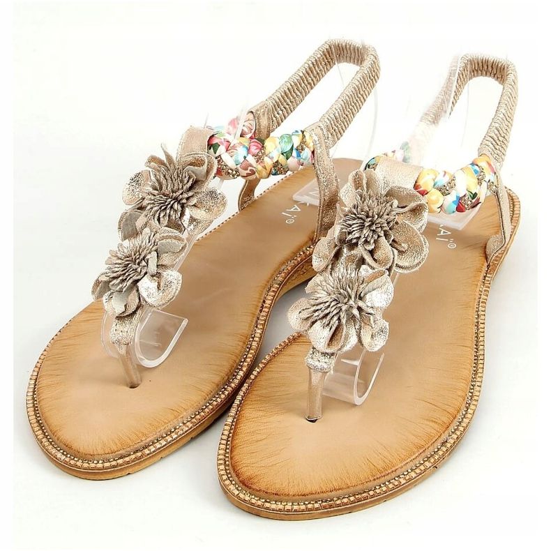 Gold flip-flops JN11-11 Gold golden 1