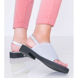 Blue flat-heel sandals from Betsy 1
