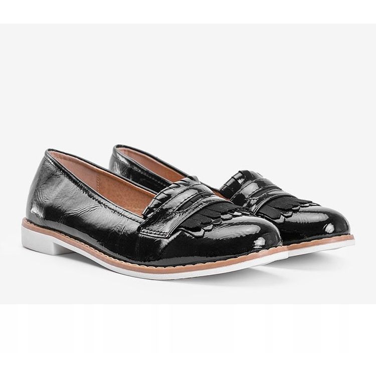 Black Perfect Lady lacquered loafers 1