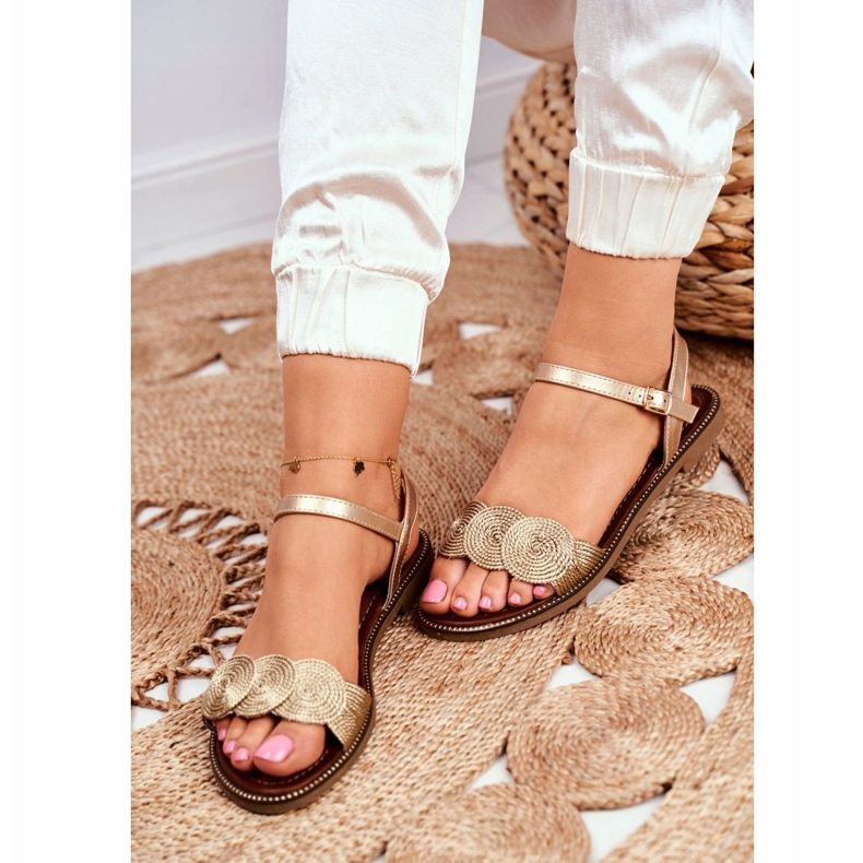 S.Barski Women's Sandals Flat Gold Barski Humanity golden 1 S.Barski Women's Sandals Flat Gold Barski Humanity golden 1