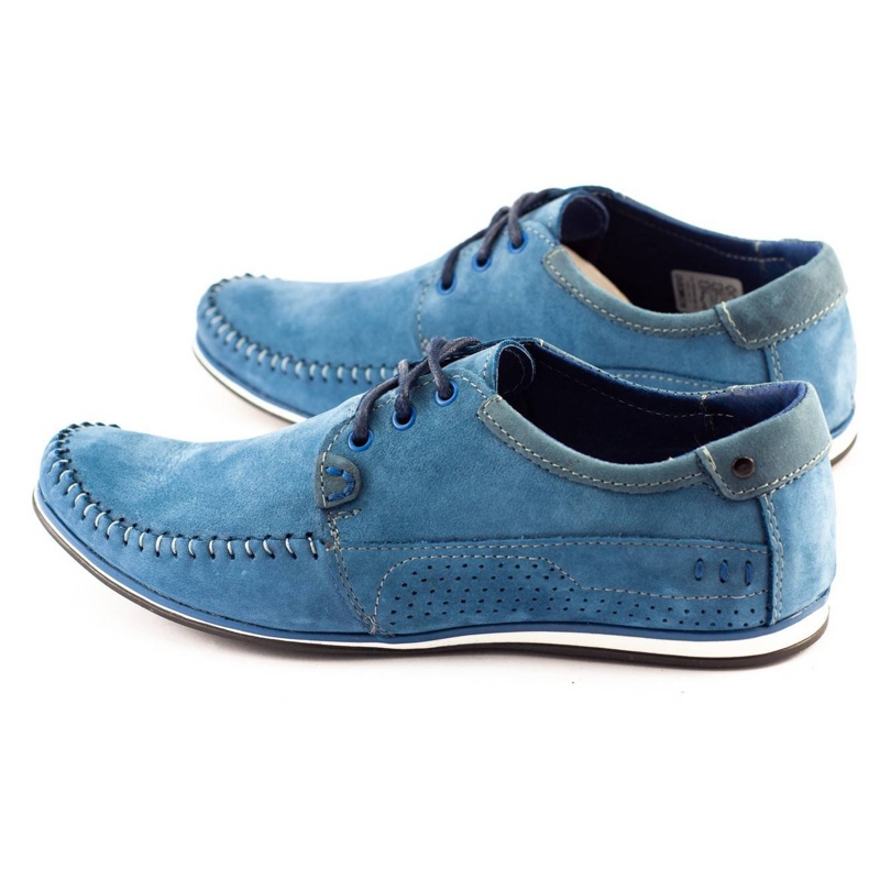 KOMODO Shoes Men's moccasins 875 blue 5