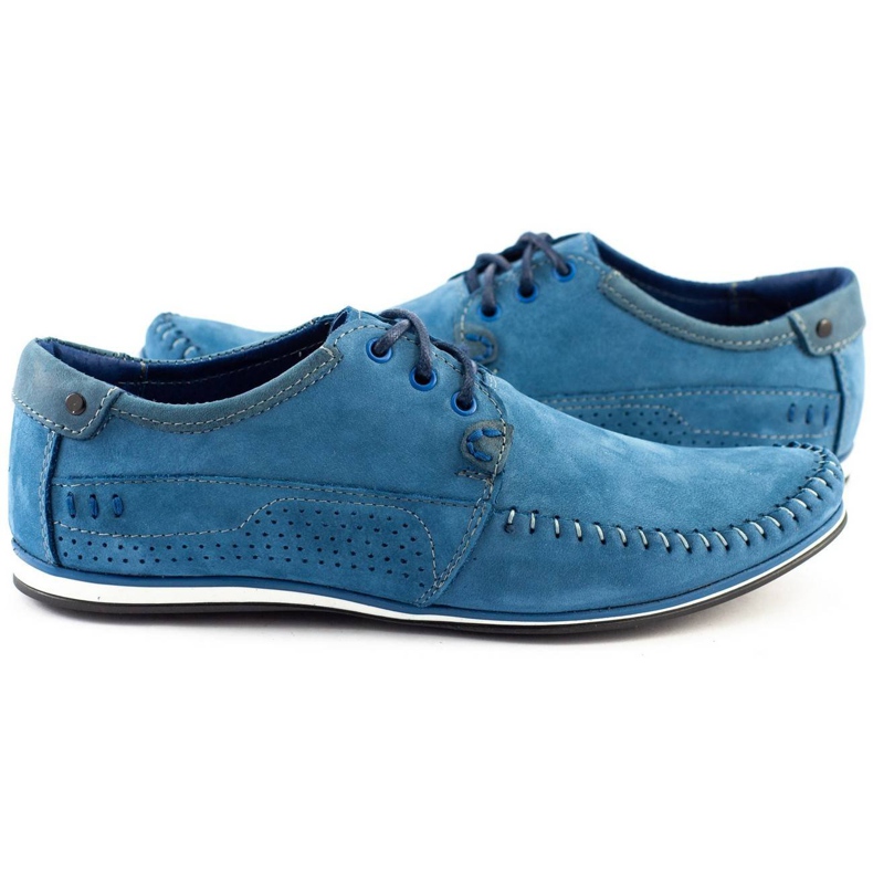 KOMODO Shoes Men's moccasins 875 blue 3