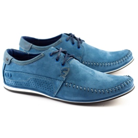 KOMODO Shoes Men's moccasins 875 blue 2
