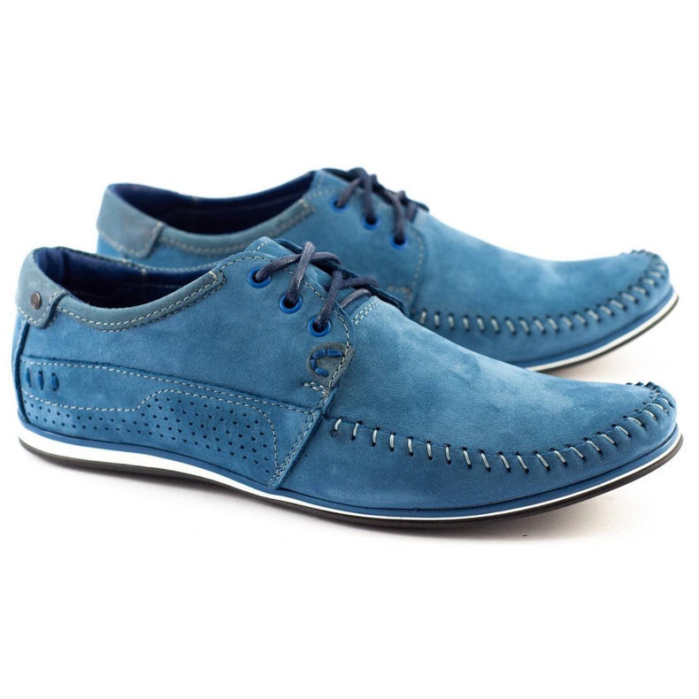 KOMODO Shoes Men's moccasins 875 blue 2