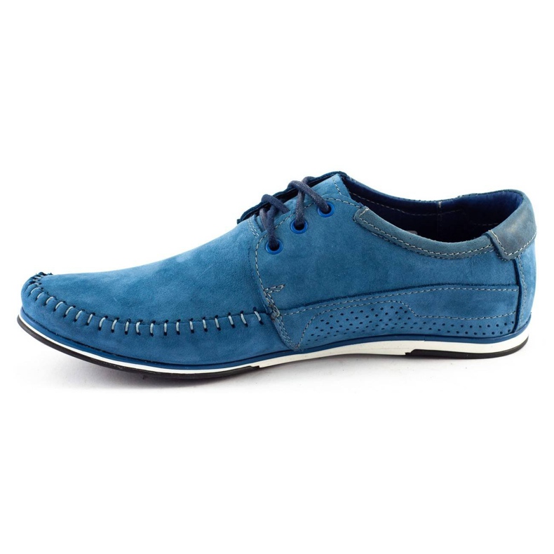 KOMODO Shoes Men's moccasins 875 blue 1