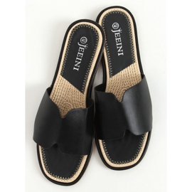 Black women's black slippers 395 Black 1