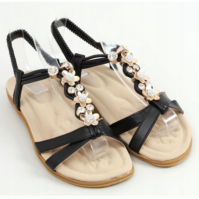 Black women's sandals CT-153 Black 1