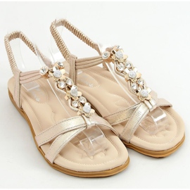 Gold women's sandals CT-153 Gold golden 1