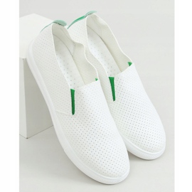 Sneakers slip-on white LA45 Green 1