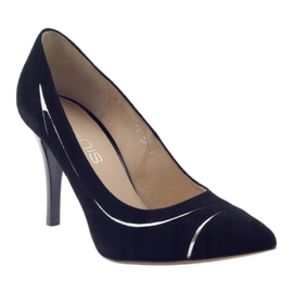 Pumps for women stilettos Anis 4474 black silver 1