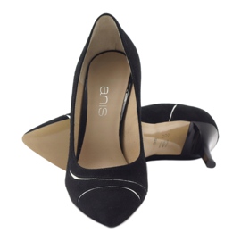 Pumps for women stilettos Anis 4474 black silver 3