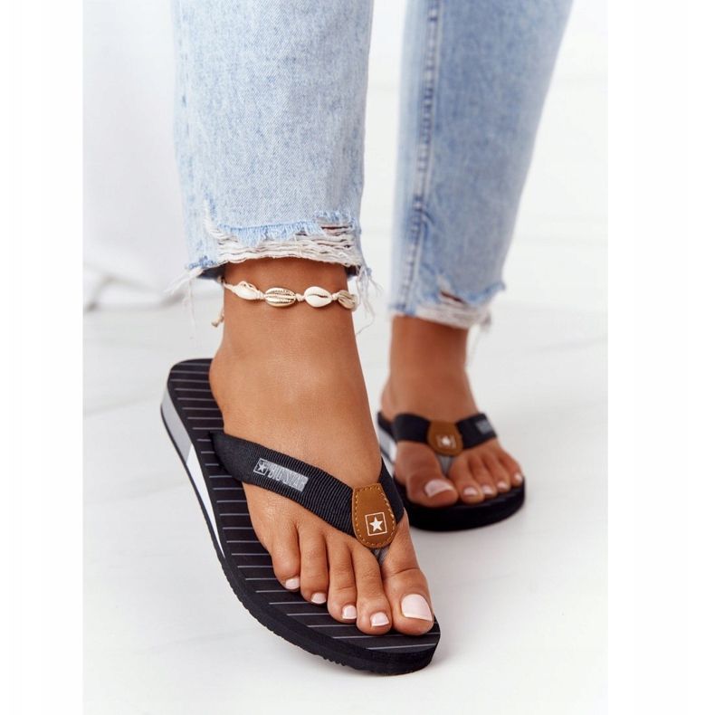 Women's flip-flops Big Star DD274A247 Black 1 Women's flip-flops Big Star DD274A247 Black 1