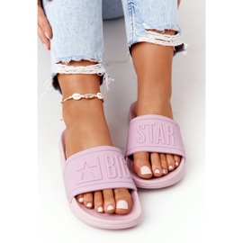 Women's Slippers Big Star HH274A041 Powder Pink 1