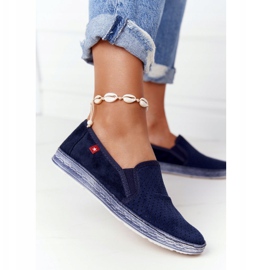 Openwork Espadrilles Big Star HH276004 Navy Blue 1