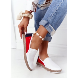 Women's Espadrilles Big Star HH276009 White and Red navy blue 1