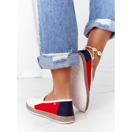 Women's Espadrilles Big Star HH276009 White and Red navy blue 2