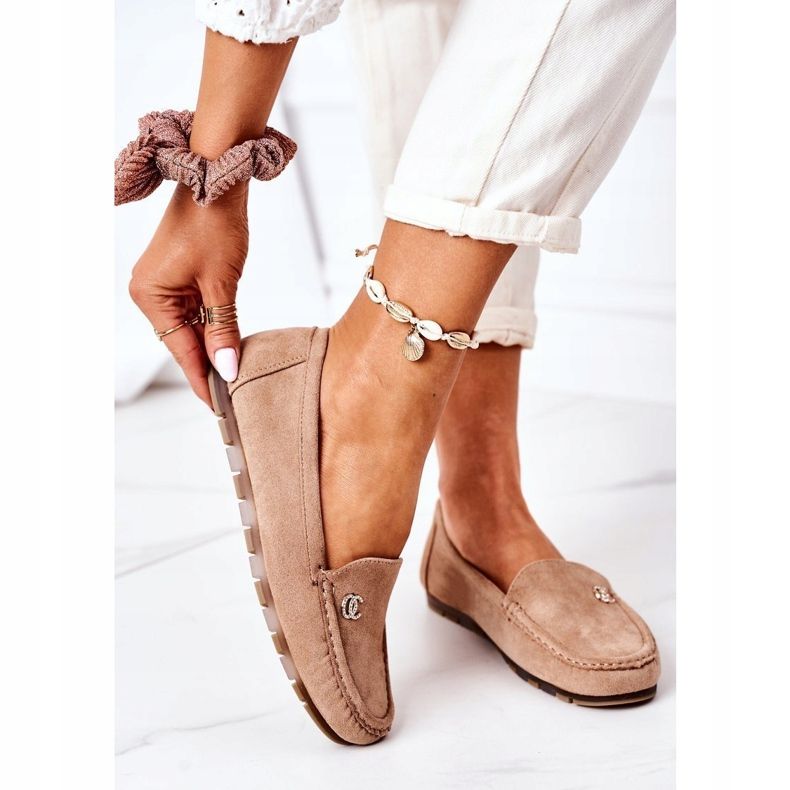 PS1 Women's Suede Loafers Light Brown Madelyn beige 2 PS1 Women's Suede Loafers Light Brown Madelyn beige 2