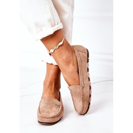 PS1 Women's Suede Loafers Light Brown Madelyn beige 1 PS1 Women's Suede Loafers Light Brown Madelyn beige 1