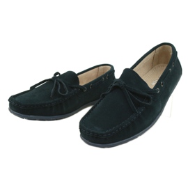 American Club JK05 leather women's loafers blue 2 American Club JK05 leather women's loafers blue 2
