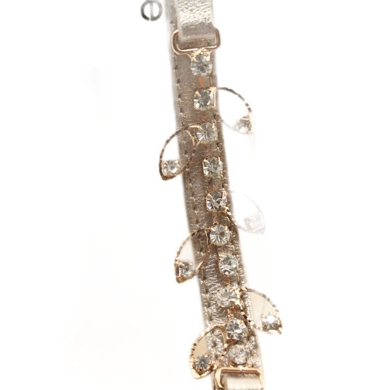 Gold Sandals on a post Zircon Espinto S352 golden 5