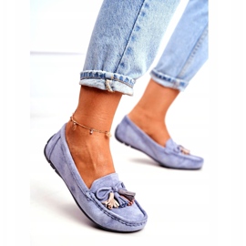 Evento Women's Loafers Suede 20PB35-2003 Blue Donna Mia 3