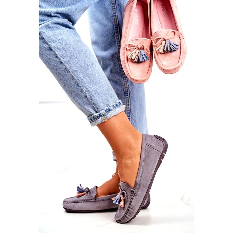 Evento Women's Loafers Suede 20PB35-2003 Blue Donna Mia 1