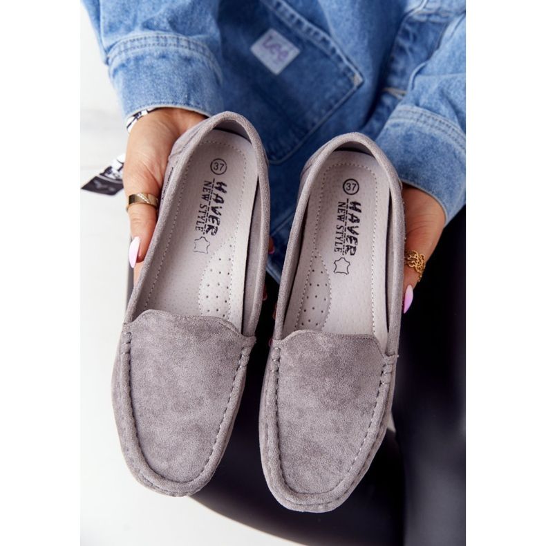 PH1 Women's Suede Loafers Gray San Marino grey 5