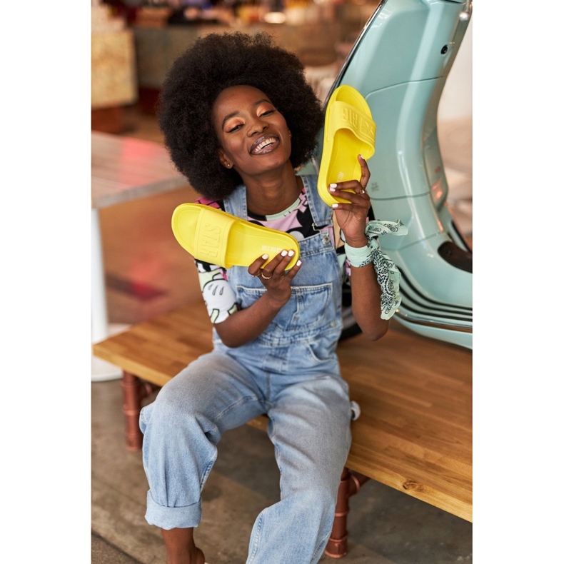 Women's Slippers Big Star HH274A040 Yellow 2