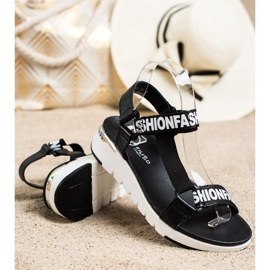 Filippo Leather Fashion Sandals black 1