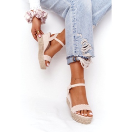 PS1 Beige Balearic Wedge Sandals 5