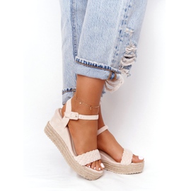PS1 Beige Balearic Wedge Sandals 3
