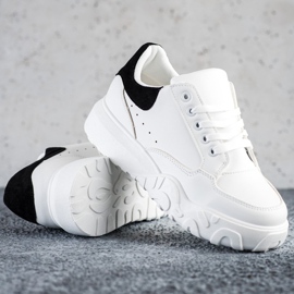 SHELOVET Fashionable White Sneakers 1