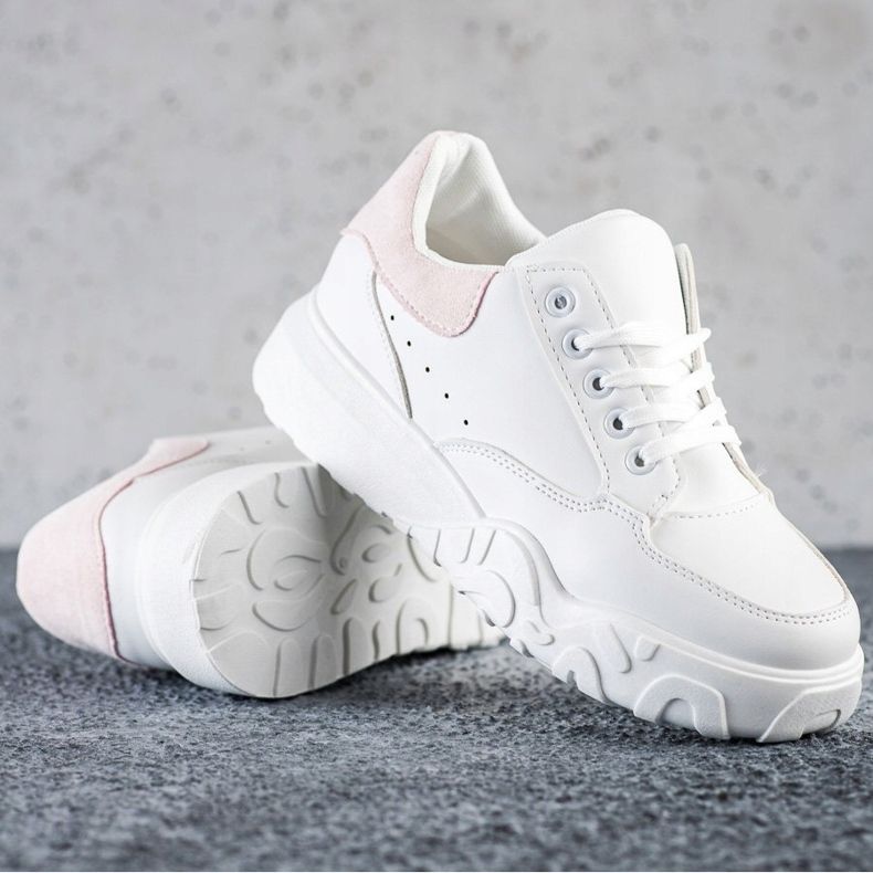 SHELOVET Fashionable White Sneakers 1
