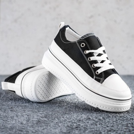 Seastar Fashionable Sneakers On The Platform black 1