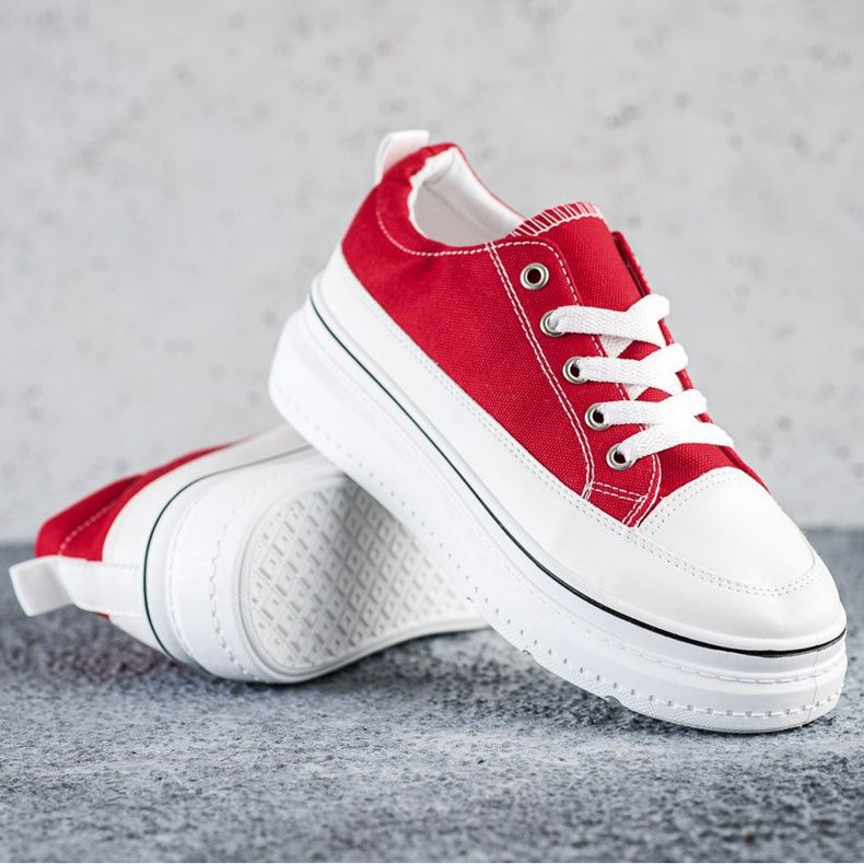 Seastar Fashionable Sneakers On The Platform red 1