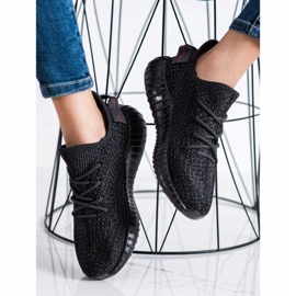 SHELOVET Textile Sneakers On The Platform black 2