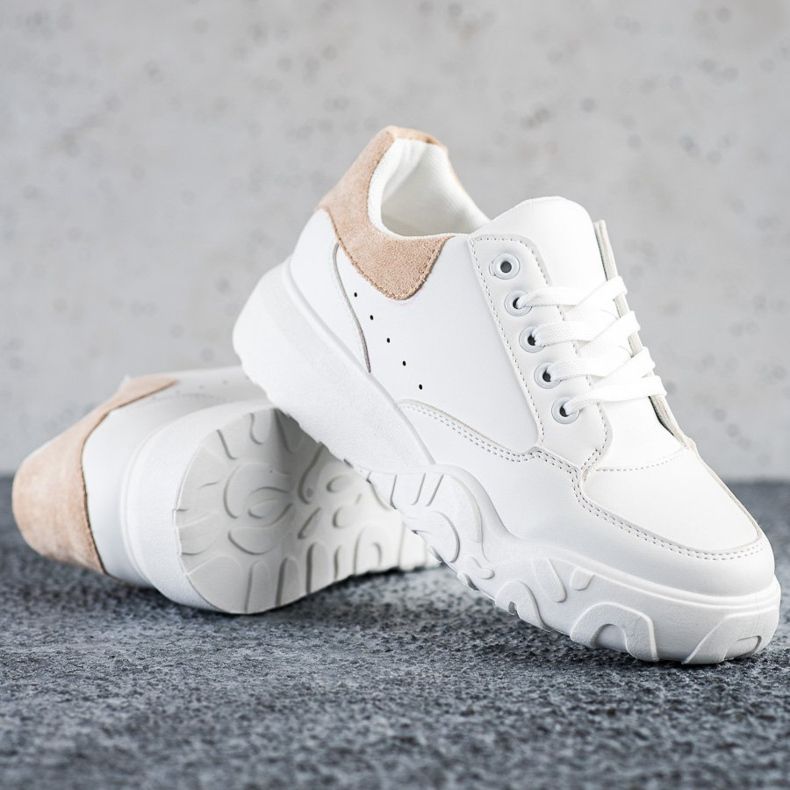 SHELOVET Fashionable White Sneakers 1